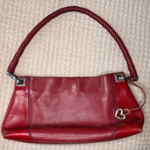 Brighton vintage red leather handbag